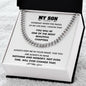 To My Son | Always Keep Me In Your Heart - Cuban Link Chain