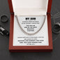 To My Son | Always Keep Me In Your Heart - Cuban Link Chain