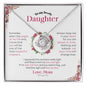 To My Lovely Daughter | Always Keep Me In Your Heart - Love Knot Necklace