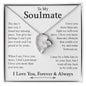 To My Soulmate | I Love You, Forever & Always - Forever Love Necklace